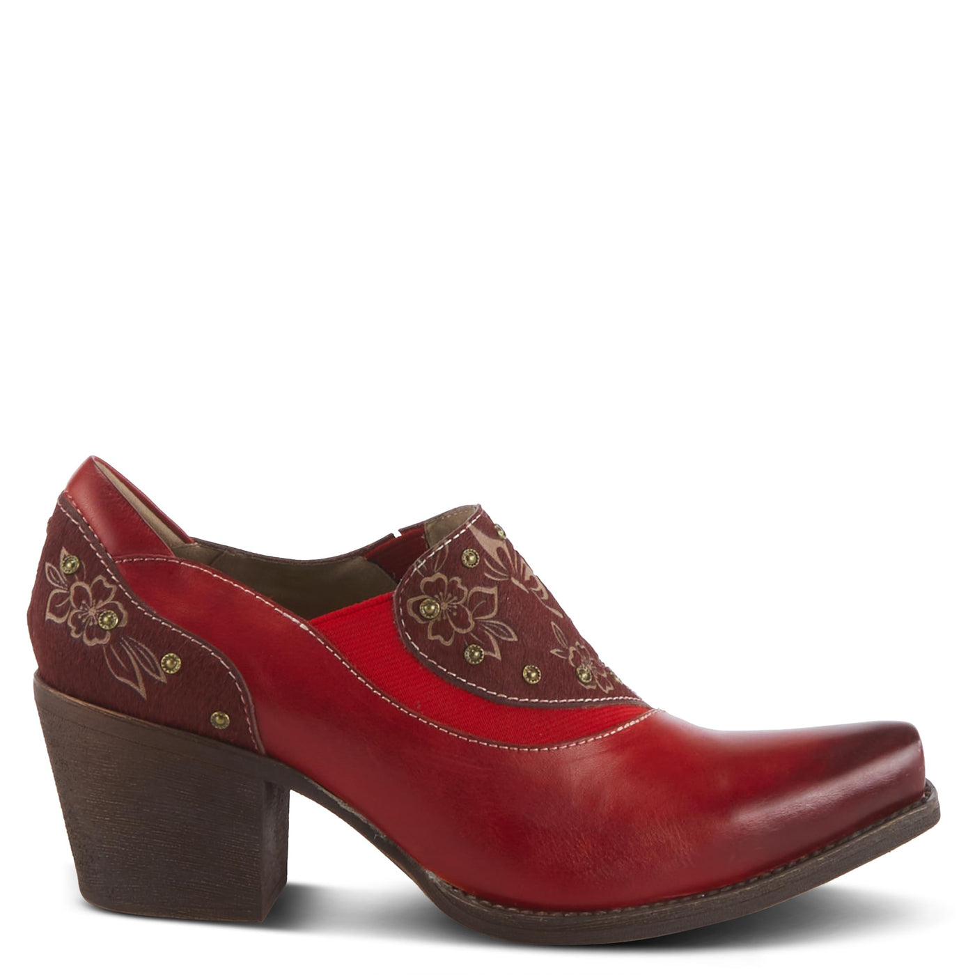 Spring Step L'Artiste Women's Empowerite Hair-On-Hide Shootie Red EU 37 / US 6.5-7