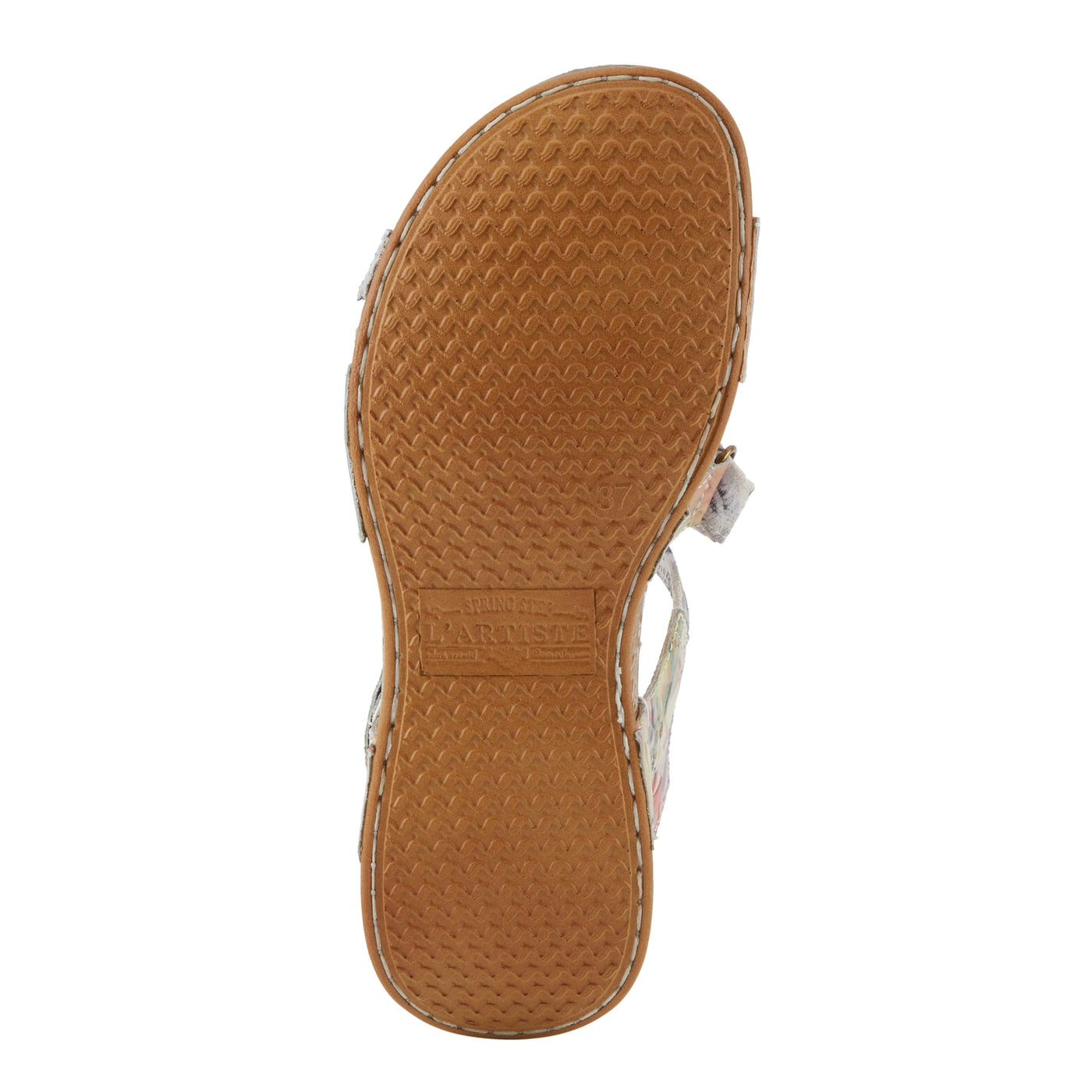 Spring Step L'Artiste Women's COLLETTE Energetic Comfort Sandals | Stylish Asymmetrical Design Ice Multi EU 38 / US 7.5-8