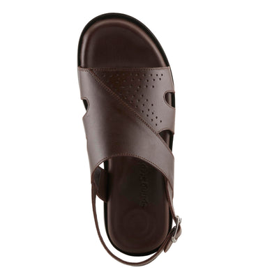 Spring Step Men's Jeff Slingback Sandal Brown EU 41 / US 8-8.5