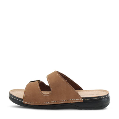 Spring Step Men's Ozzie Slide Sandal Brown Nubuck EU 43 / US 9.5-10