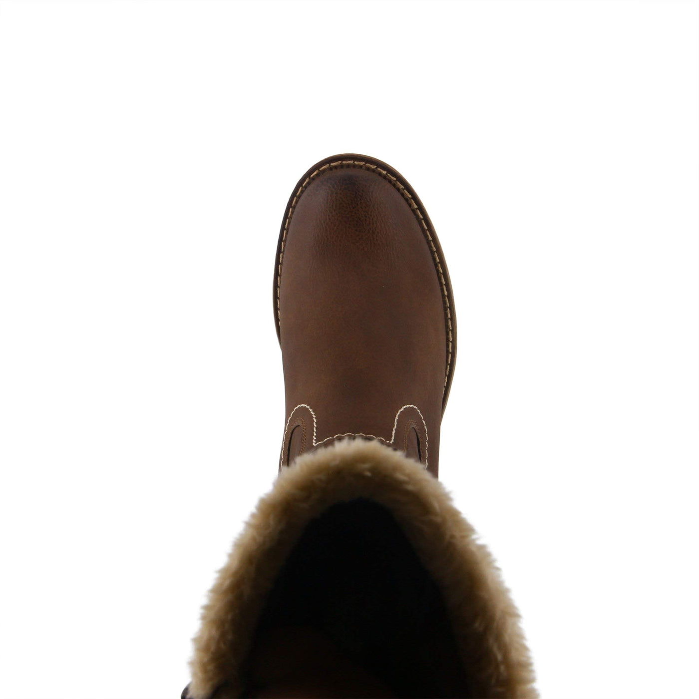 Spring Step Women's Mid Calf Boot, Brown, 6.5-7