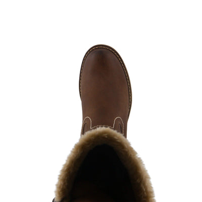 Spring Step Women's Mid Calf Boot, Brown, 6.5-7