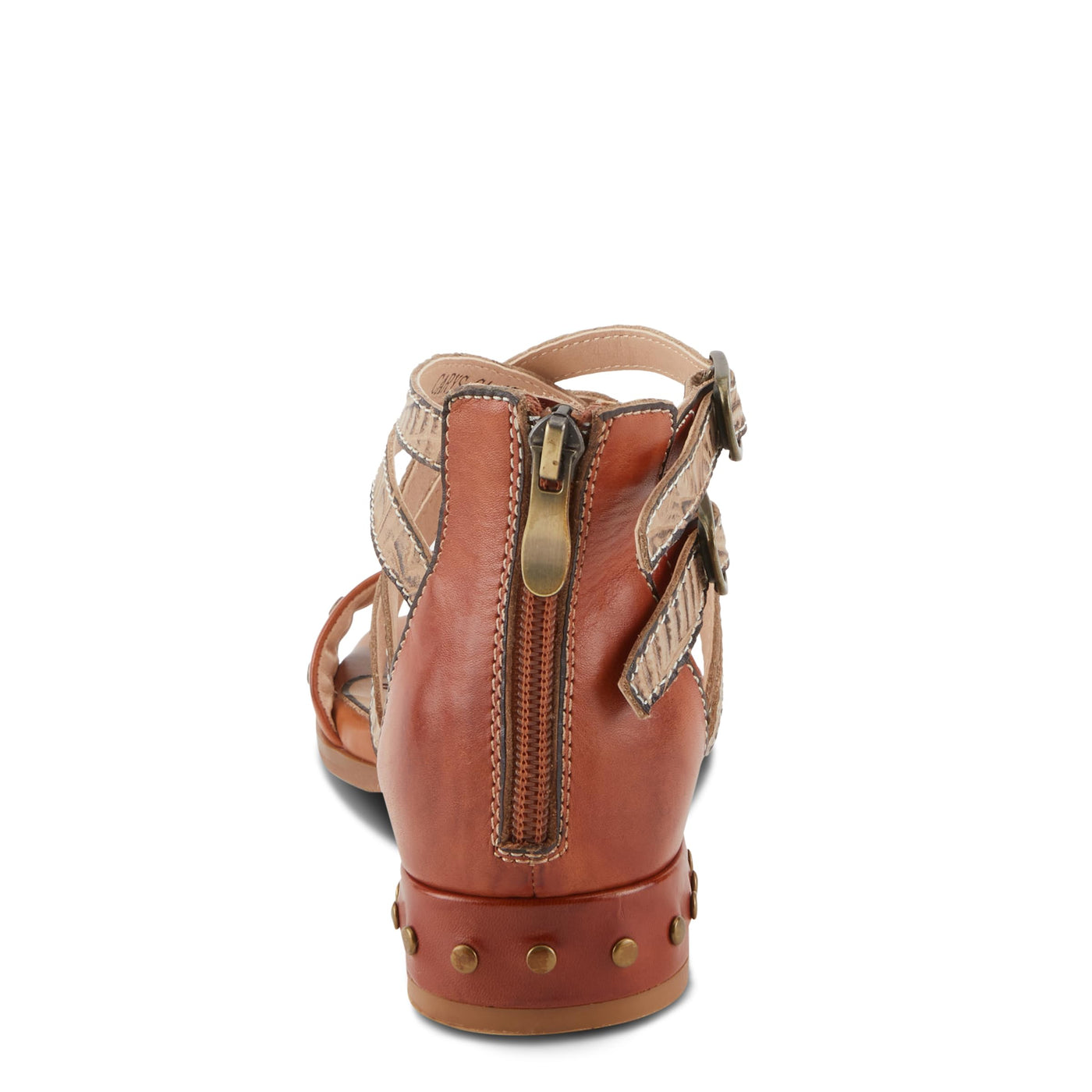 Spring Step L'Artiste Women's Carys High-Energy Stud Detail Sandals - Stylish, Snug Fit for Adventures Camel EU 40 / US 9