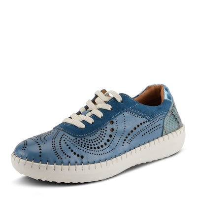 Spring Step Women's Jumilla Lace-Up Shoe Blue EU 39 / US 8.5