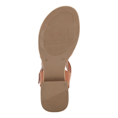 Spring Step PIDAE Women's Leather City Sandals with Crisscross Upper and Decorative Buckle Olive Green EU 41 / US 9.5-10