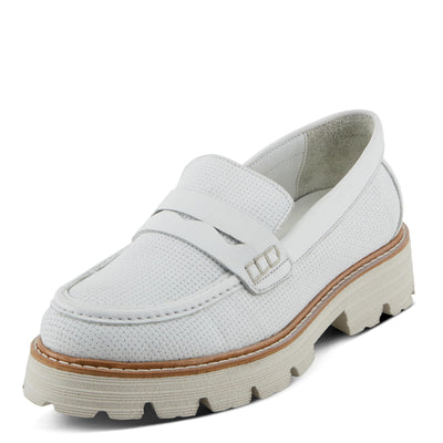 Spring Step Lexington Women's Lugged Loafers with Soft Leathers and Penny Keeper Detail White EU 39 / US 8.5