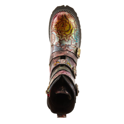 Spring Step L'Artiste Women's Rosaleen Leather Bootie Brown Multi EU 37 / US 6.5-7