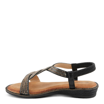 PATRIZIA Women's INVITE Flat Sandals Black EU 39 / US 8.5