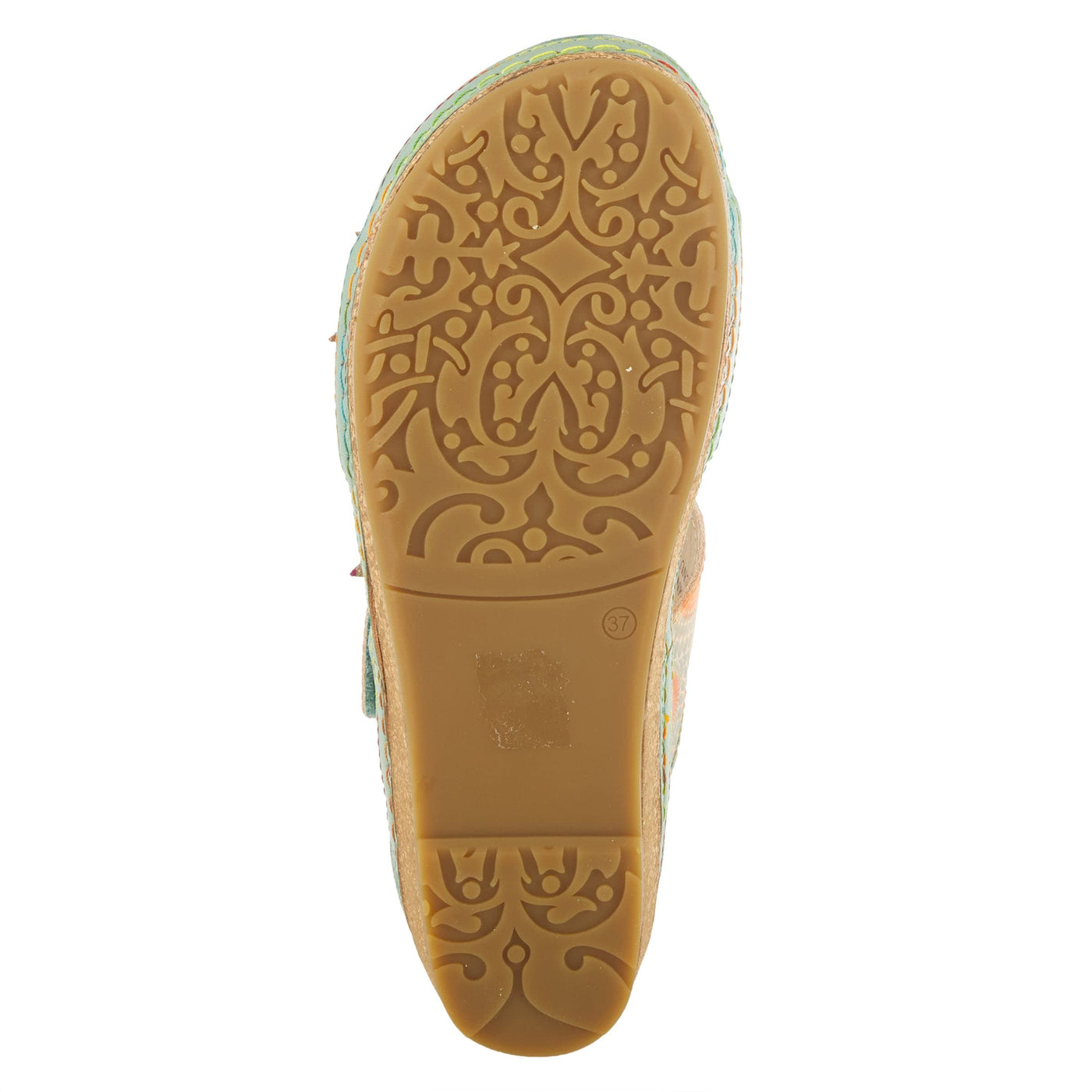 Spring Step L'Artiste Women's Polka Slide Sandals Mint Green Multi EU 37 / US 6.5-7