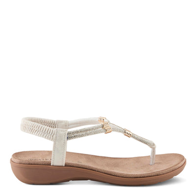 PATRIZIA Women's BIDDLE Slip-On Rhinestone-Embellished Sandals - Microsuede Upper, Cushioned Insole, and Elegant Design WHITE EU 37 / US 6.5-7