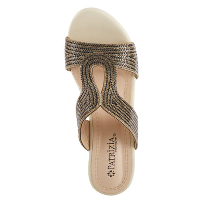 PATRIZIA Women's Cherlyn Slide Wedge Sandal Beige EU 41 / US 9.5-10