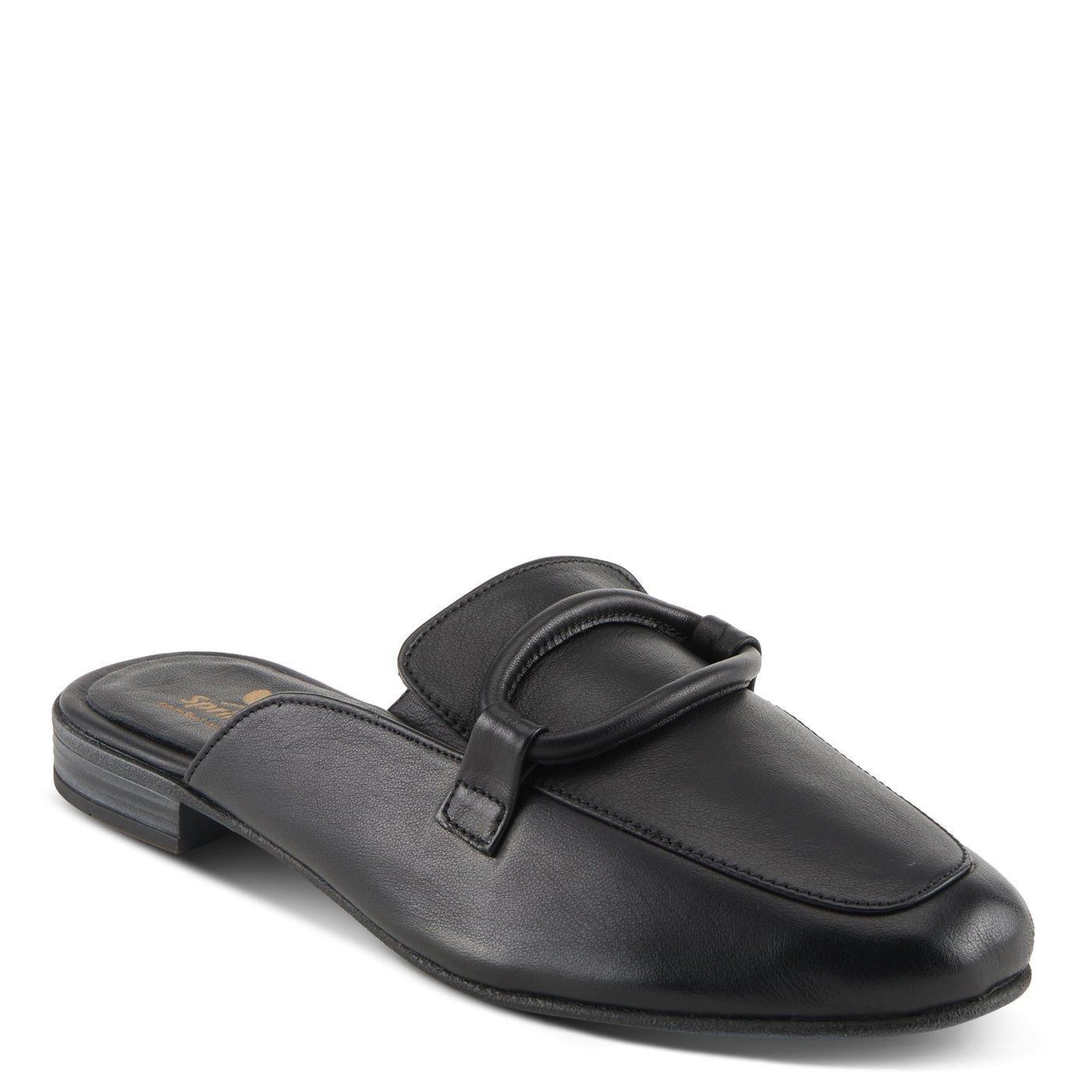 Spring Step Cavanagh Women's All-Leather Slip-On Mules with Tonal Rolled Leather Detail Sky Blue EU 42 / US 10.5-11