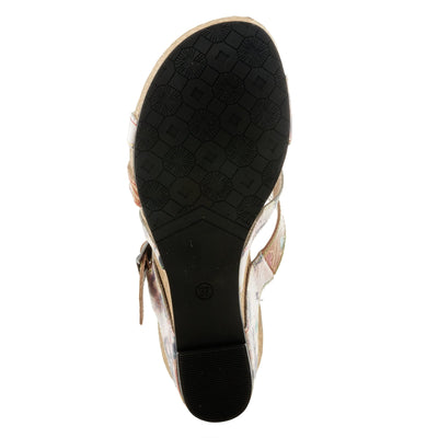 Spring Step L'Artiste Women's Baocire Wedge Sandal Camel Multi EU 37 / US 6.5-7