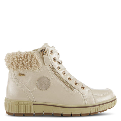 Spring Step Women's Alps Lace-Up Sneaker Beige Patent EU 38 / US 7.5-8
