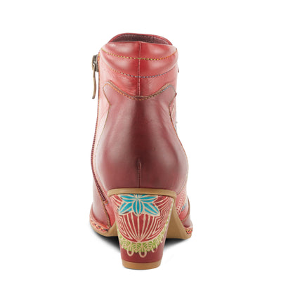 Spring Step L`Artiste Women's Zamihi Leather Bootie Red EU 41 / US 9.5-10