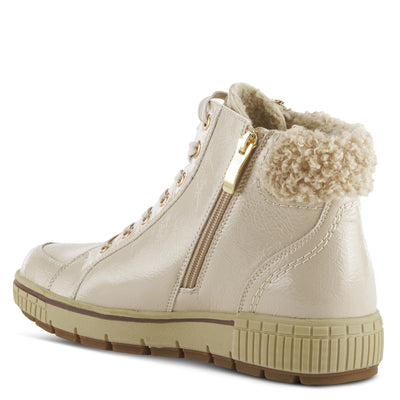 Spring Step Women's Alps Lace-Up Sneaker Beige Patent EU 38 / US 7.5-8