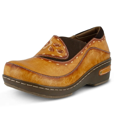 L'artiste by Spring Step Women's Burbank Mule, Natural, 38 EU/7.5-8 M US