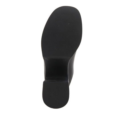 Spring Step NIKAYON Women's Blocked Heeled Mules with Genuine Leather Upper Black EU 40 / US 9