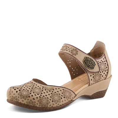 L'Artiste by Spring Step Women's Americana Mary Jane Flat, Beige, 5