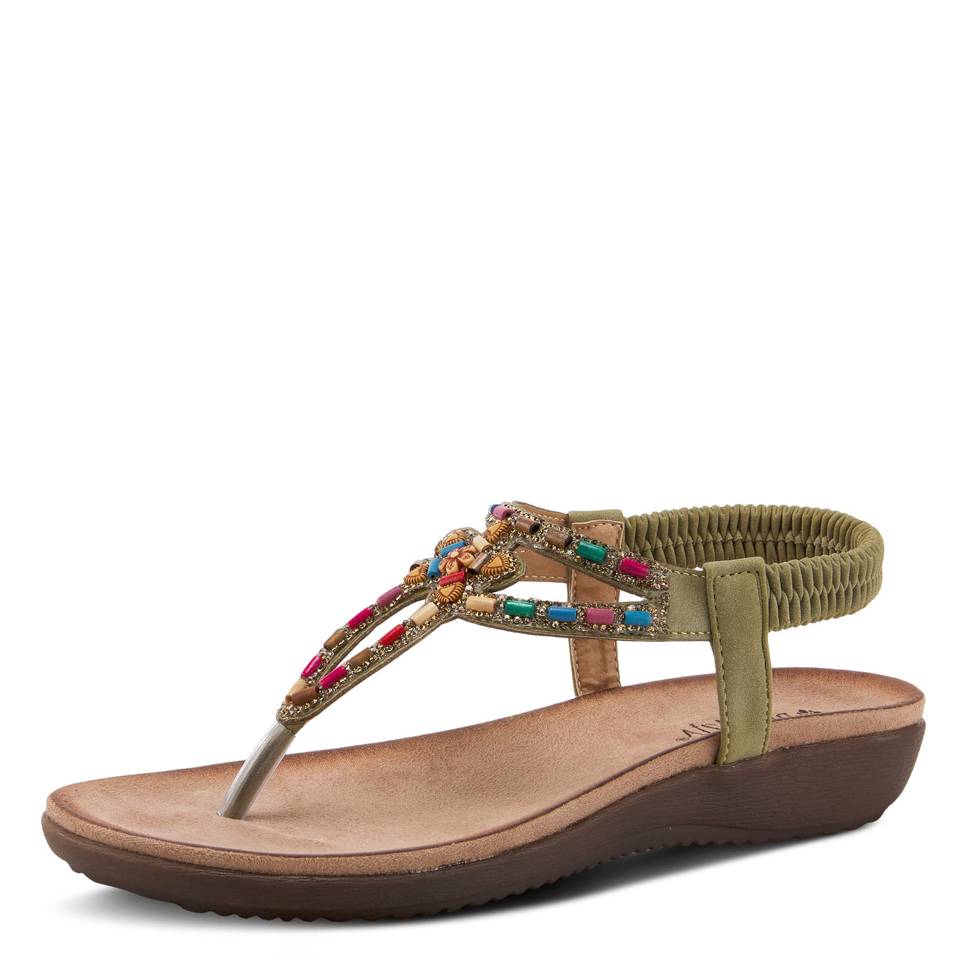 PATRIZIA Women's Crema Slingback Sandal Olive Green EU 40 / US 9