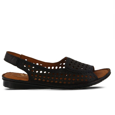 Spring Step Jordana Sandal, Black, 39 Medium EU (US 8.5 US)