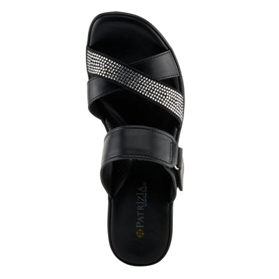 PATRIZIA Women's SCALAN Crystal-Adoed Slide Sandals Black EU 40 / US 9