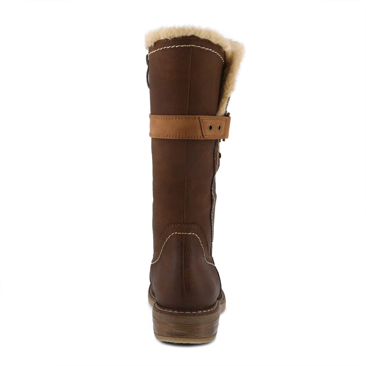 Spring Step Women's Mid Calf Boot, Brown, 6.5-7