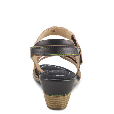 Spring Step L'Artiste Women's Aromas Sandals Black Multi EU 37 / US 6.5-7
