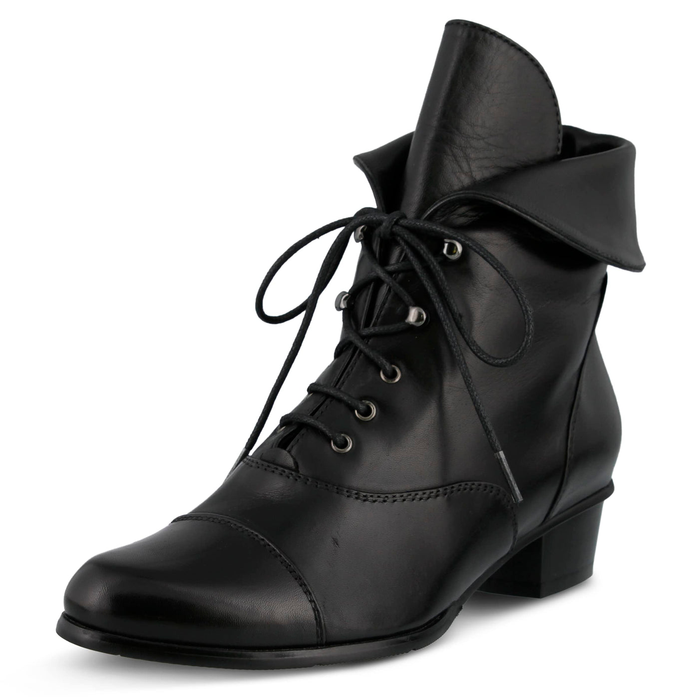 Spring Step Women's Galil Lace-Up Bootie Black EU 43/11.5-12