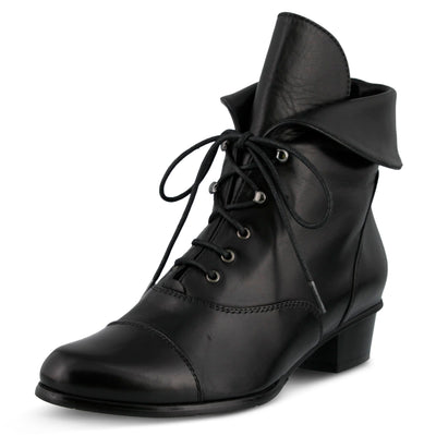 Spring Step Women's Galil Lace-Up Bootie Black EU 43/11.5-12