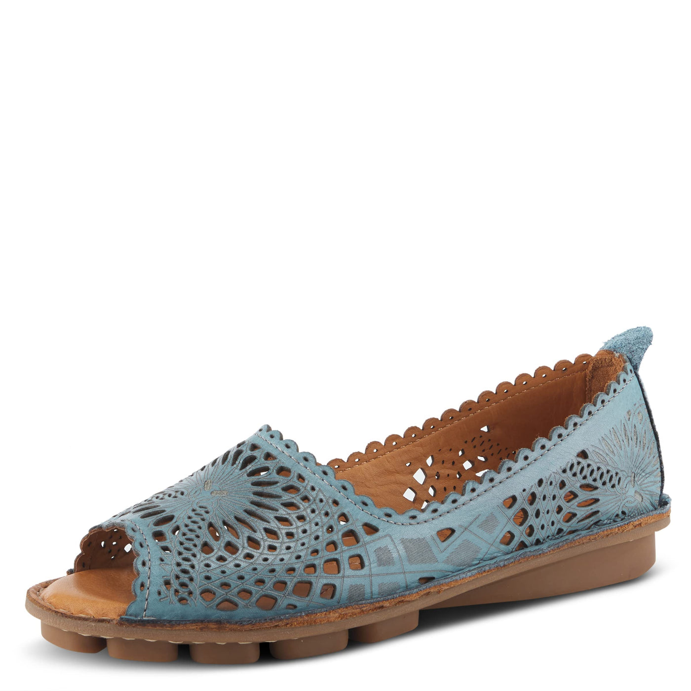 Spring Step Women's Brandal Shoes, Blue, 8.5