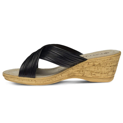Patrizia Women's Sandals, Black, 6.5-7