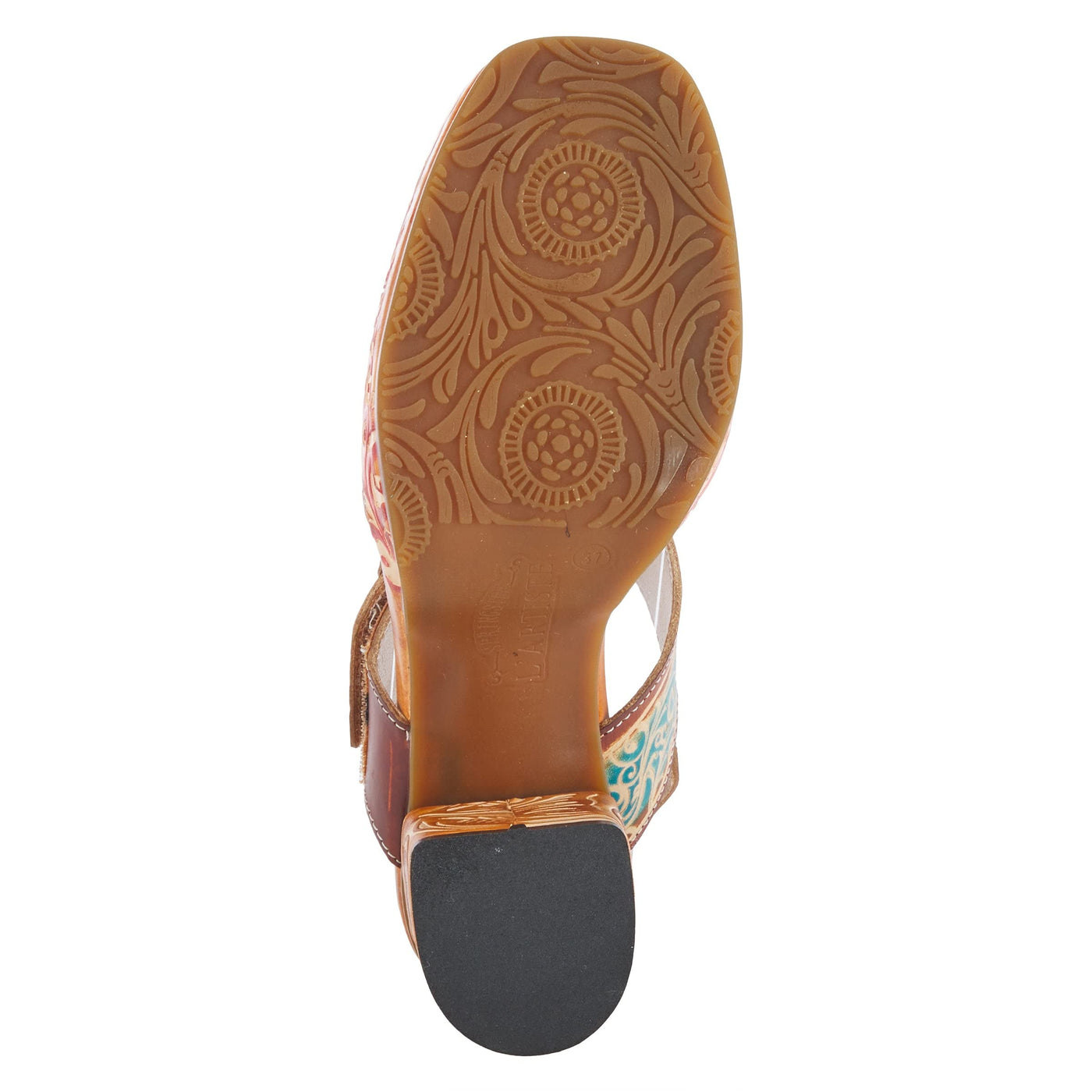 Spring Step L'Artiste Women's Gomma High Heel Sandal Camel Multi EU 42 / US 10.5-11