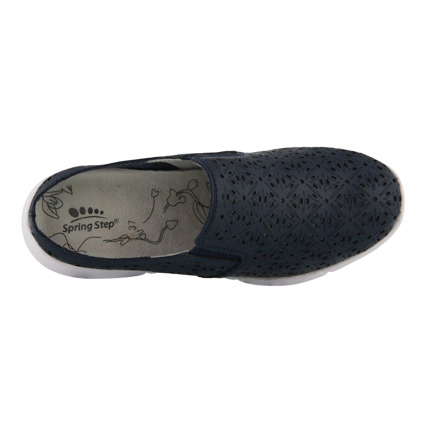 Spring Step Softsidele Navy Leather 37 (US Women's 6.5-7) M