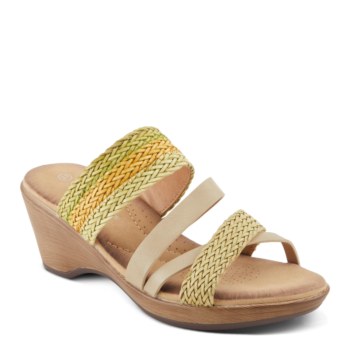 PATRIZIA Women's MAHINA Cross-Strapped Wedge Sandals Light Green Multi EU 39 / US 8.5