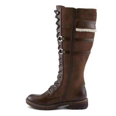 PATRIZIA Women's ALGERON Tall Boots with Sleek Design, Decorative Details, and Comfortable Fit Brown EU 36 / US 5.5-6