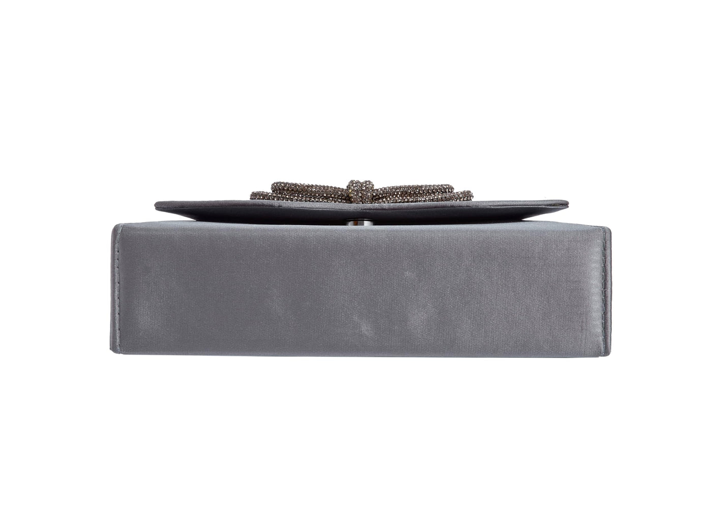 Lady Couture AMY Rhinestone Bow Handbag, Pewter