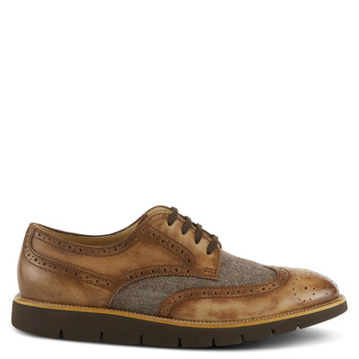 Spring Step L'Artiste Beaufort Oxford Shoes for Men - Leather Shoes with Lace-Up Closure - Mens Shoes for Casual Outdoor Walking - Camel EU 40 / US 7-7.5