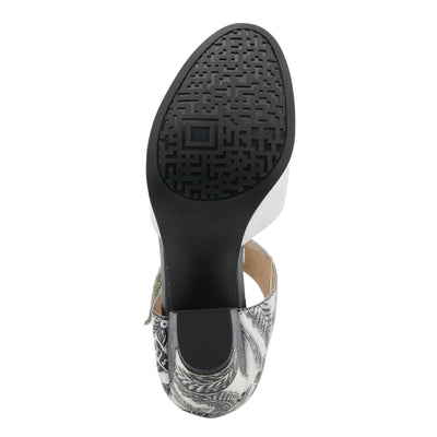 Spring Step L'Artiste Women's Toolie Mary Jane Heeled Shoe Off White Multi EU 40/9