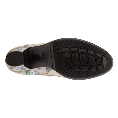 Spring Step L'Artiste Women's Bewitch-Flora Slip-on Shoe Beige Multi EU 36 / US 5.5-6