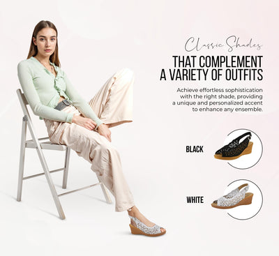 Spring Step Footsie Slip On Women's Shoe | Geometric Laser Cut Detail Shoes for Women with Adjustable Buckle Strap - Made in Italy,Black Nubuck EU 38 / US 7.5-8