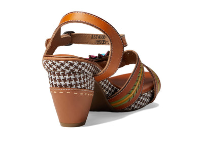 Spring Step L'Artiste Women's Astarr Ankle Strap High Heel Sandal Camel Multi EU 39 / US 8.5