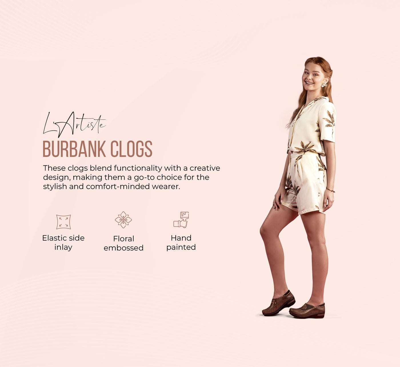 L'artiste by Spring Step Women's Burbank Mule, Natural, 42 EU/10.5-11 M US