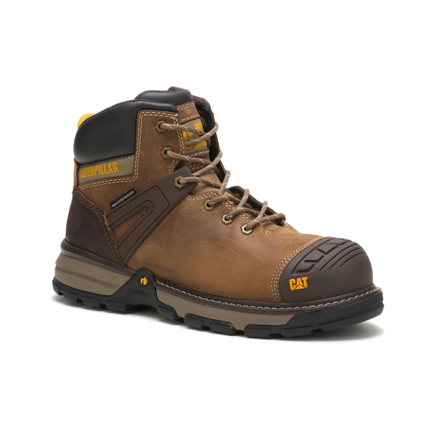 Men's Caterpillar, Excavator Superlite Nano Toe Work Boot Dark Beige 8 M