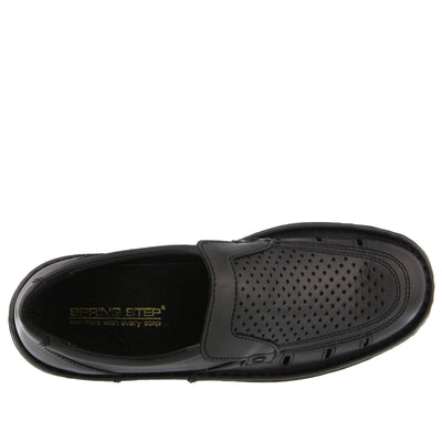 Spring Step Men's Apollo Loafer Flat, Black, 10.5-11