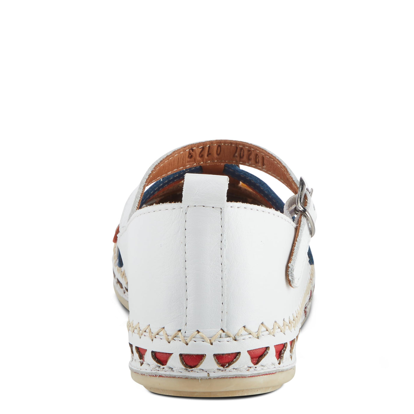 Spring Step Women's Apache Mary Jane Flat Shoe White Multi EU 37 / US 6.5-7