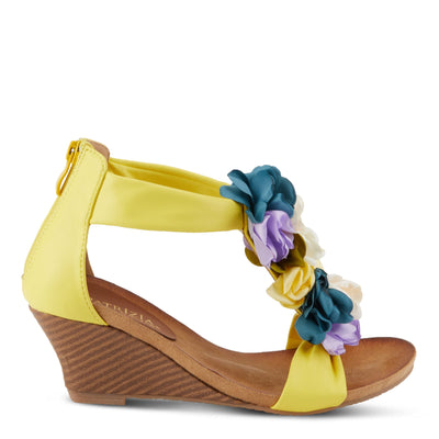 PATRIZIA Women's Begonia Wedge Sandal Yellow Multi EU 40 / US 9