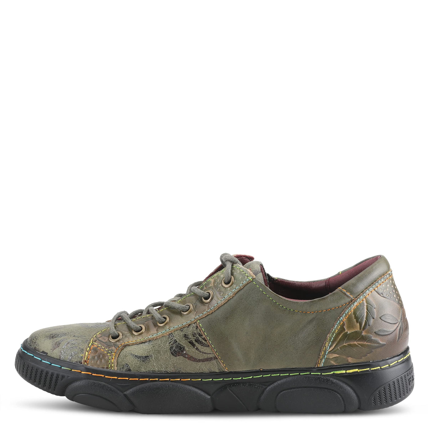 Spring Step L`Artiste Danli-Bloom Sneakers for Women - Sneaker Shoes for Women with Adjustable Metal Zipper - Womens Sneaker Shoe for Outdoor - Olive Multi EU 41 / US 9.5-10