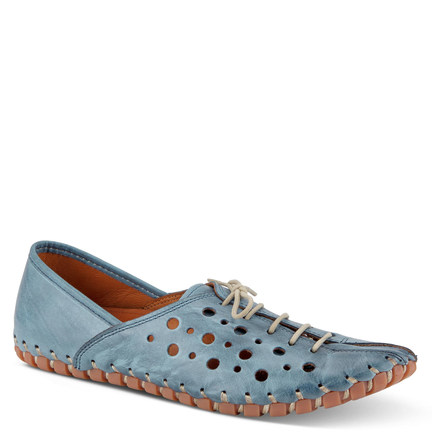 Spring Step Women's Moonwalk Slip-On Shoe Blue EU 38 / US 7.5-8
