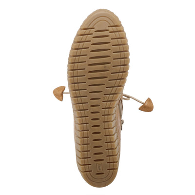 Spring Step Nespea Booties for Women - Waterproof Leather Women's Shoes with Zipper Closure - Western Ankle Boots for Women with Low Heel - Camel EU 38 / US 7.5-8